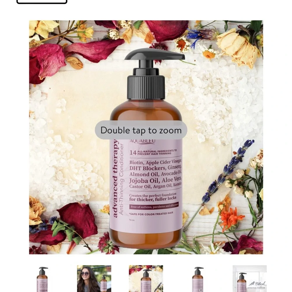 NEW Aquableu Advanced Therapy Anti-Thinning Conditioner – All-Natural - Picture 4 of 6